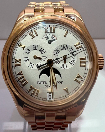 Patek Philippe Annual Calendar 37MM White Dial Rose Gold Bracelet (5036/1R)