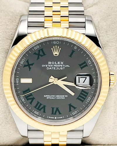 2019 Rolex Datejust "Wimbledon" 41MM Slate Dial Two-Tone Jubilee Bracelet(126333)