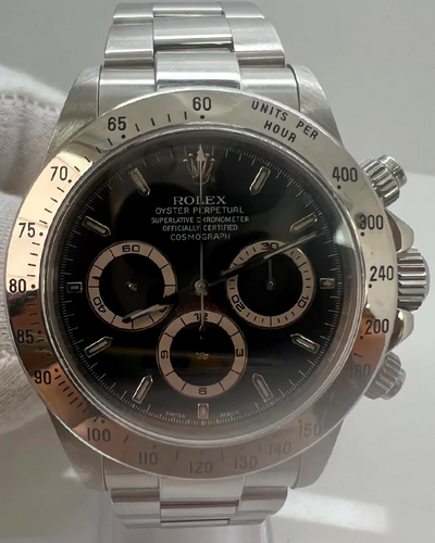 Rolex Cosmograph Daytona Zenith 40MM Black Dial Bracelet Steel  (16520)