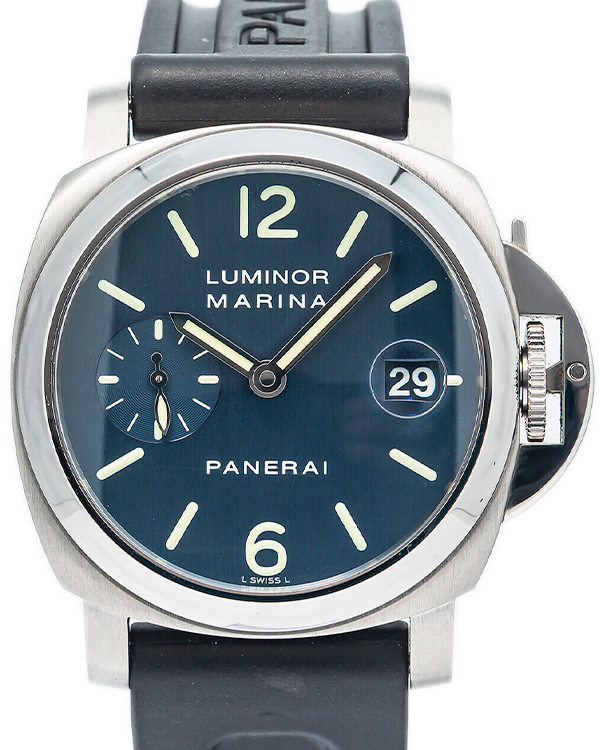 Panerai Luminor Marina 40MM Blue Dial Rubber Strap (PAM00119)