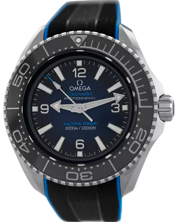 Omega Seamaster Planet Ocean 6000M 45.5MM Blue Dial Rubber Strap (215.32.46.21.03.001)