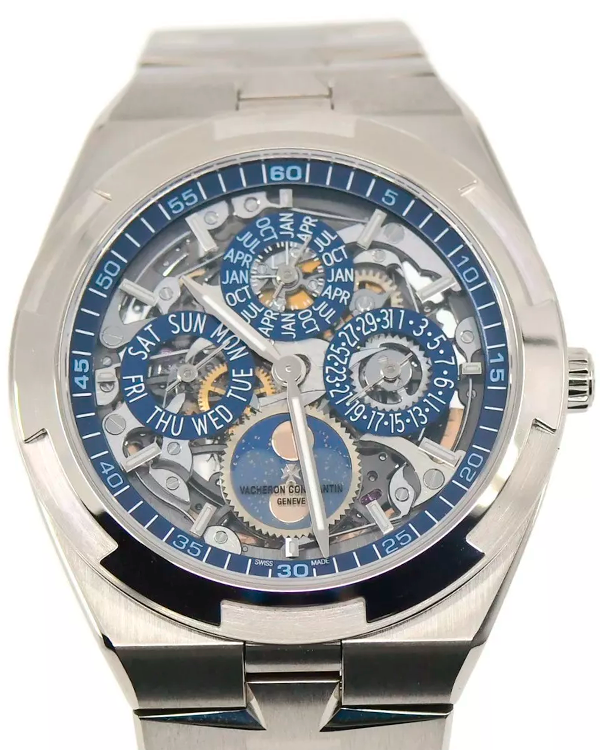 2024 Vacheron Constantin Overseas 41.5MM Skeleton Dial White Gold Bracelet (4300V/220G-B946)