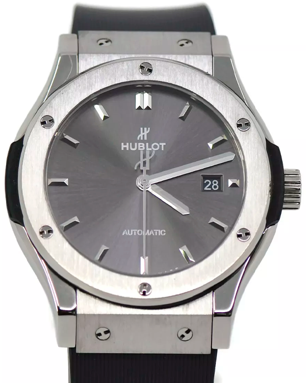 Hublot Classic Fusion Racing Grey 42MM Grey Dial Rubber Strap (542.NX.7071.RX)