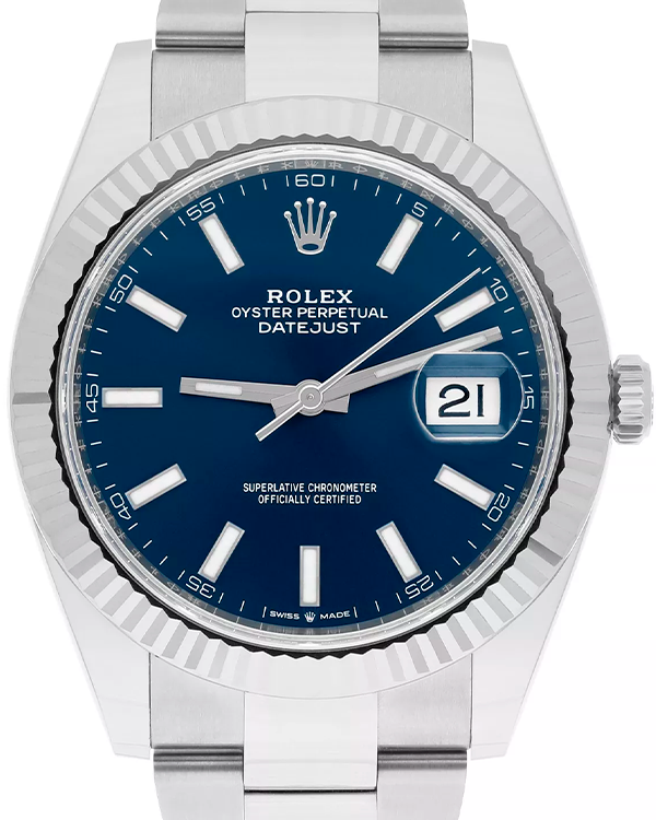 2021 Rolex Datejust 41MM Blue Dial Oyster Bracelet (126334)