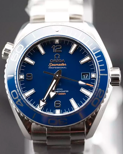 2024 Omega Seamaster Planet Ocean 43.5MM Blue Dial Steel Bracelet (215.30.44.21.03.001)