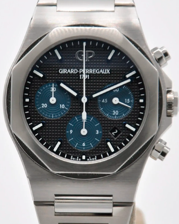 Girard Perregaux Laureato 42MM Black Dial Steel Bracelet (81020-11-631-11A)