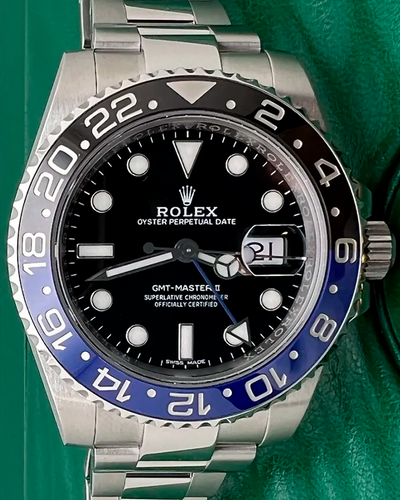 2016 Rolex GMT-Master II "Batman" 40MM Black Dial Oyster Bracelet (116710BLNR)