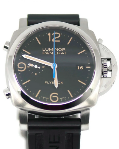 2020 Panerai Luminor 1950 3 Days Chrono Flyback 44MM Black Dial Rubber Strap (PAM00524)