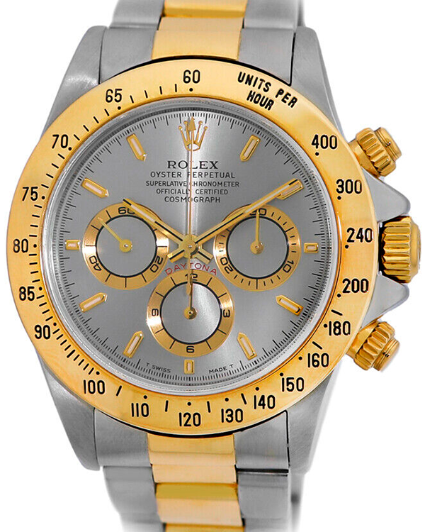 1999 (A Serial) Rolex Cosmograph Daytona 40MM Slate Dial Two-Tone Bracelet (16523)