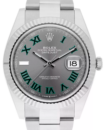 2023 Rolex Datejust  "Wimbledon" 41MM Slate Dial Oystersteel Bracelet (126334)