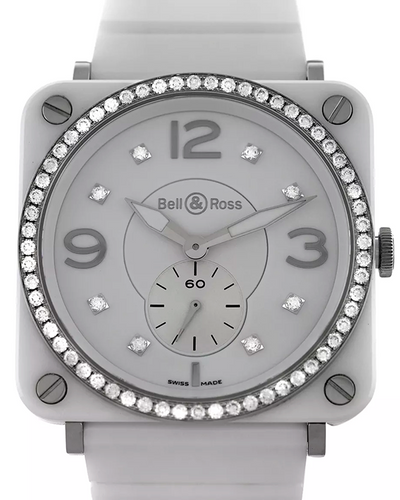 2012 Bell & Ross BR S 39MM Quartz White Dial Ceramic Bracelet (BRS98-PWCD)