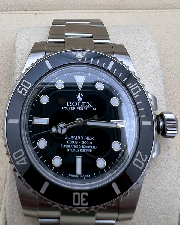 Rolex Submariner No-Date 40MM Black Dial Oyster Bracelet (114060)