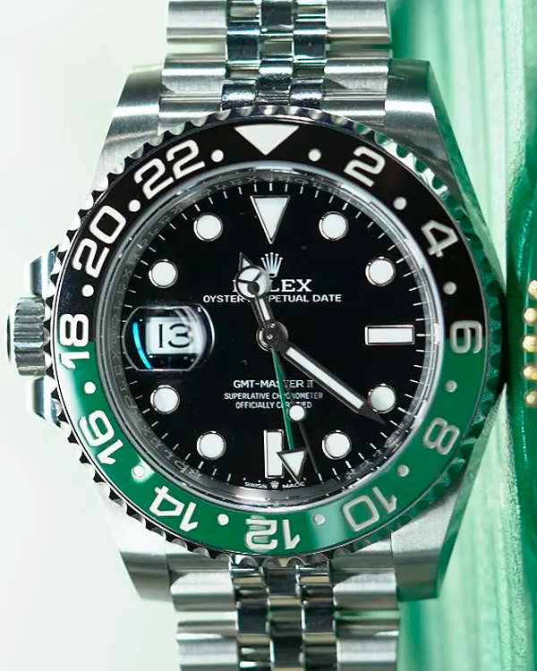 2023 Rolex GMT-Master II "Sprite" 40MM Black Dial Jubilee Bracelet (126720VTNR)