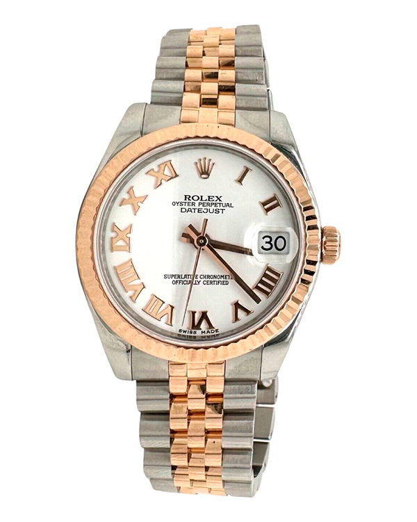 2014 Rolex Datejust 31MM White Dial Two-Tone Jubilee Bracelet (178271 ...