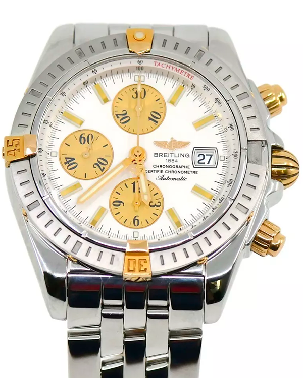 Breitling Chronomat Evolution 44MM Silver Dial Steel Bracelet (B13356)