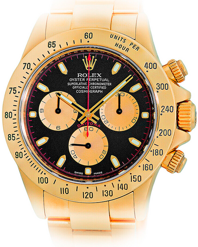 Rolex Cosmograph Daytona "Paul Newman" 40MM Black Dial Yellow Gold Bracelet (116528)