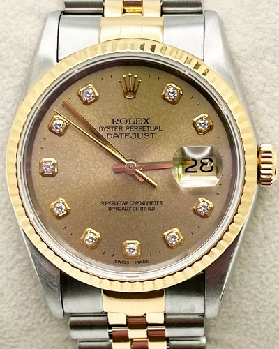 1993 Rolex Datejust 36MM Champagne Dial Two-Tone Jubilee Bracelet (16233)