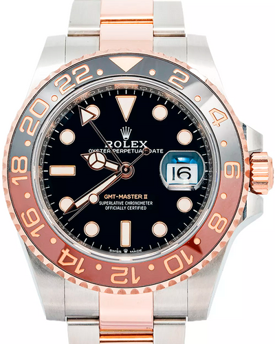 2019 Rolex GMT-Master II "Rootbeer" 40MM Black Dial Two-Tone Oyster Bracelet (126711CHNR)