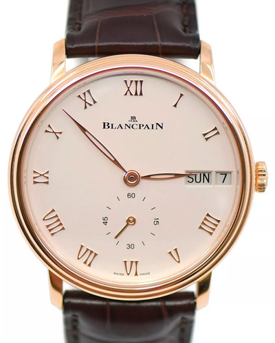 2022 Blancpain Villeret 40MM White Dial Leather Strap (6652.3642.55A)