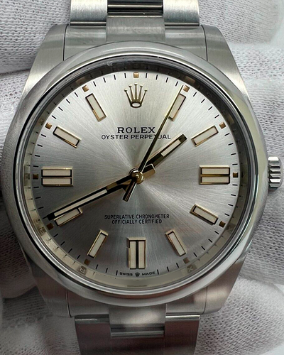 Rolex Oyster Perpetual 41MM Silver Dial Oyster Bracelet (124300)