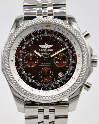 2006 Breitling Bentley Motors 48MM Bronze Dial Steel Bracelet (A25362)