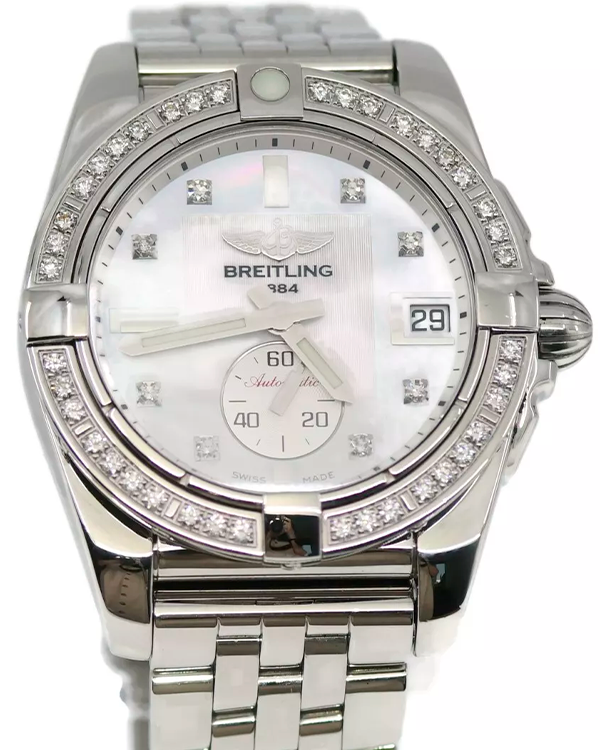 2018 Breitling Galactic 36MM Mother Of Pearl Dial Steel Bracelet (A37330)