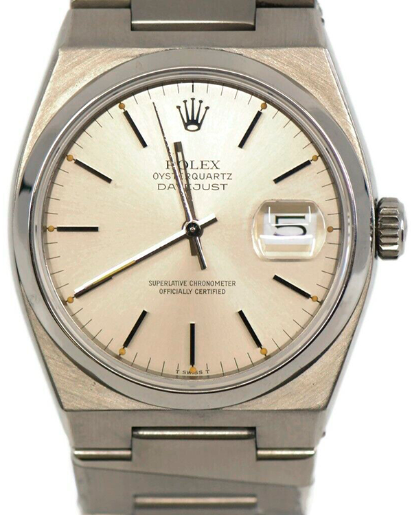 Rolex Datejust Oysterquartz 36MM Silver Dial Steel Bracelet (17000)