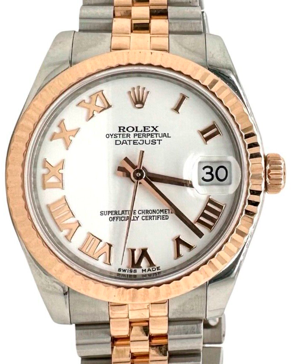 2014 Rolex Datejust 31MM White Dial Two-Tone Jubilee Bracelet (178271)