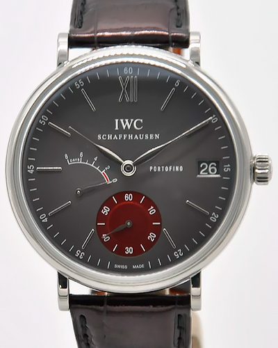 2015 IWC Schaffhausen Portofino "Tribeca Film Festival" L.E. 45MM Grey Dial Leather Strap (IW510111)