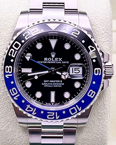 Rolex GMT-Master II "Batman" 40MM Black Dial Oyster Bracelet (126710BLNR)