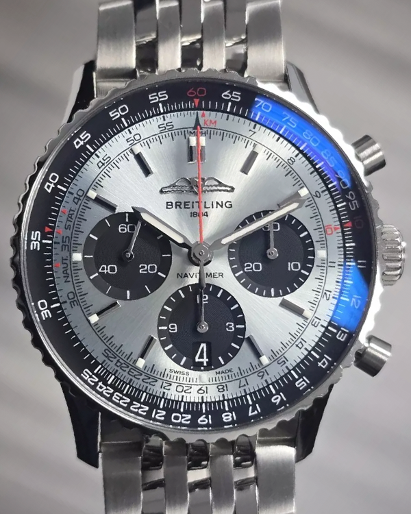 Breitling Navitimer B01 41MM Ice Blue Dial Steel Bracelet (AB0139241C2A1)