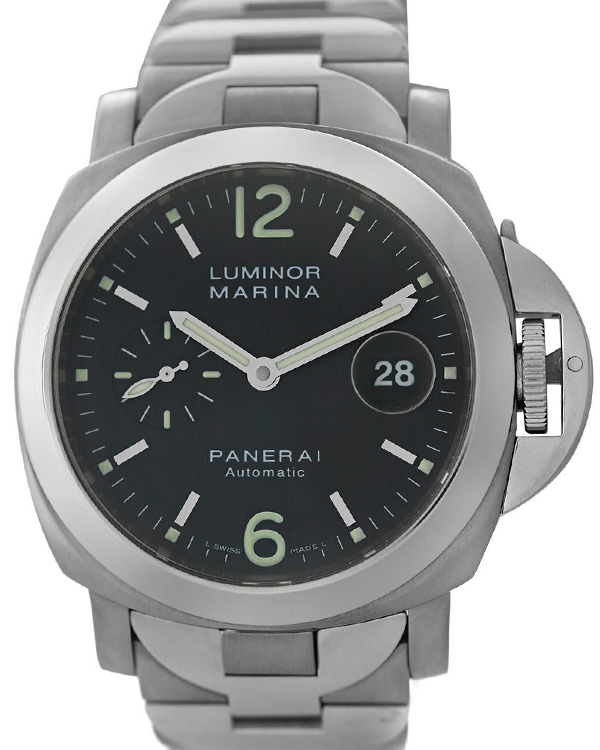 Panerai Luminor Marina L.E. 44MM Black Dial Titanium/Steel Bracelet (PAM00165)