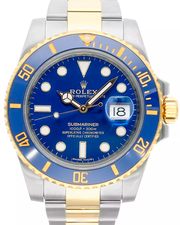 Rolex Submariner Date "Bluesy" 40MM Blue Dial Two-Tone Oyster Bracelet (116613LB)