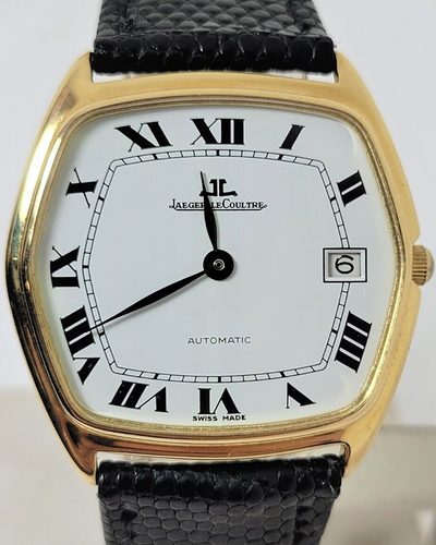 Jaeger-LeCoultre Ultra Thin Vintage 34.5MM White Dial Leather Strap (5000.21)