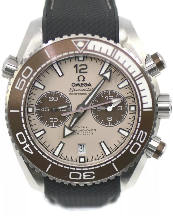 2024 Omega Seamaster Planet Ocean 600M 45.5MM Linen Dial Rubber Strap (215.32.46.51.09.001)
