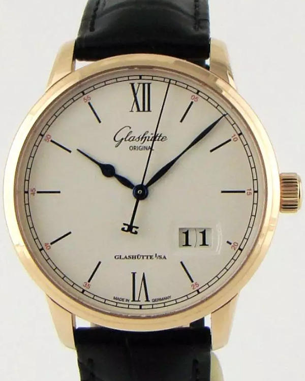 2024 Glashütte Original Senator Excellence Panorama Date 40MM Silver Dial Leather Strap (1-36-03-02-05-30)