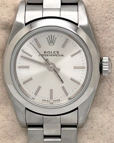 Rolex Oyster Perpetual 24MM Silver Dial Oyster Bracelet (76080)