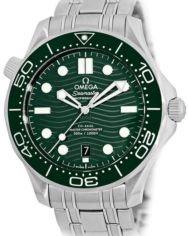 2023 Omega Seamaster Professional Diver 300M 42MM Green Dial Steel Bracelet (210.30.42.20.10.001)