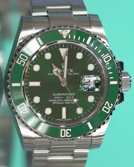 2017 Rolex Submariner  Date “Hulk” 40MM Green Dial Oyster Bracelet (116610LV)