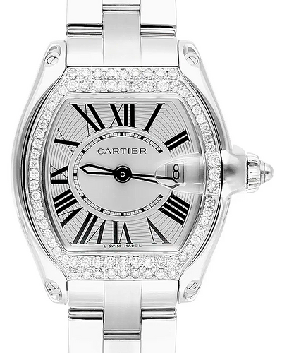 Cartier Roadster 30X35MM Quartz Silver Dial Steel Bracelet (W62016V3)