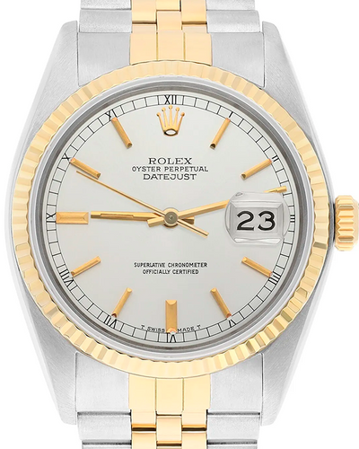 1987 Rolex Datejust 36MM White Dial Two-Tone Jubilee Bracelet (16013)