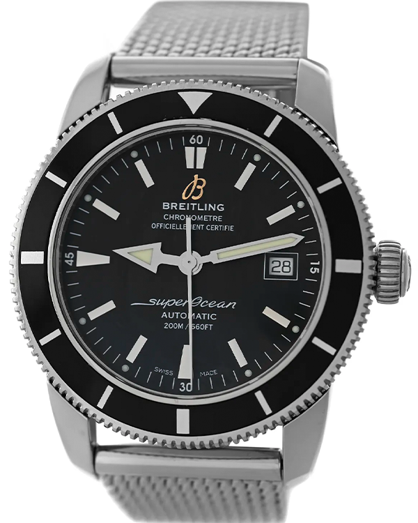 Breitling Superocean Heritage 42MM Black Dial Steel Bracelet (A17321)