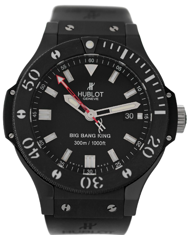 Hublot Big Bang King 44MM Black Dial Rubber Strap (312.CM.1120.RX)