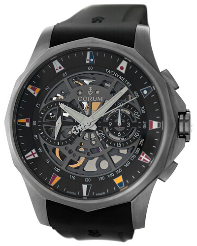 Corum Admiral's Cup 47MM Skeleton Dial Rubber Strap (404.100.04/F371)