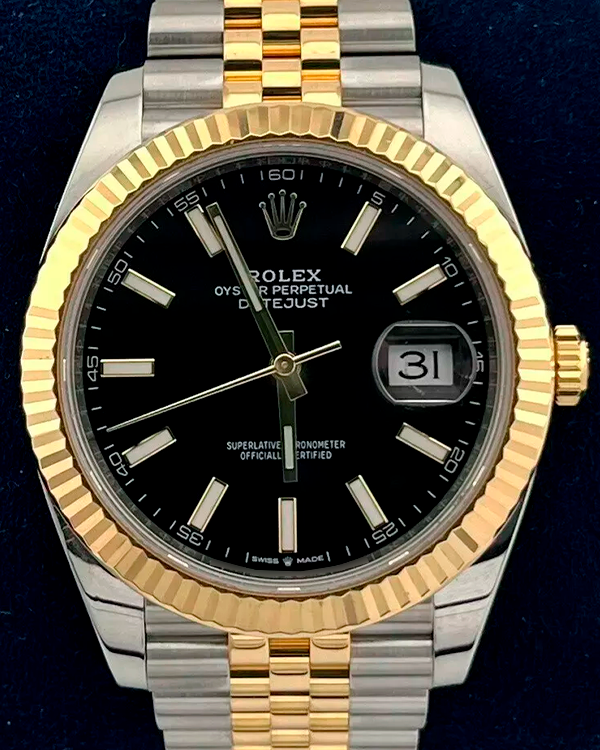 2020 Rolex Datejust 41MM Black Dial Two-Tone Jubilee Bracelet (126333)