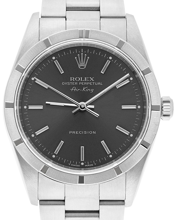 Rolex Air-King 34MM Black Dial Steel Bracelet (14010)