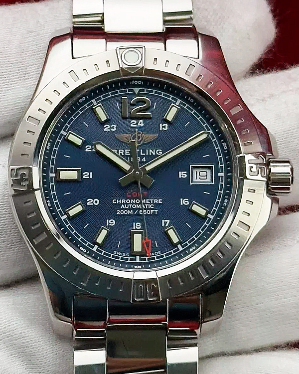 Breitling Colt 41MM Blue Dial Steel Bracelet (A17313101C1A1)