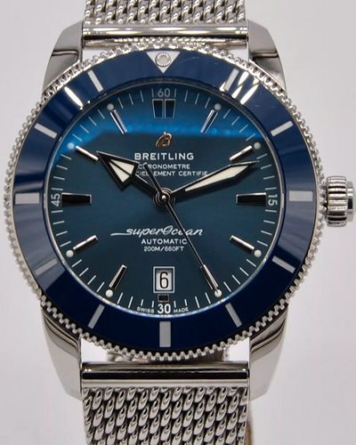 2021 Breitling Superocean Heritage II 46MM Blue Dial Steel Bracelet (AB2020161C1A1)