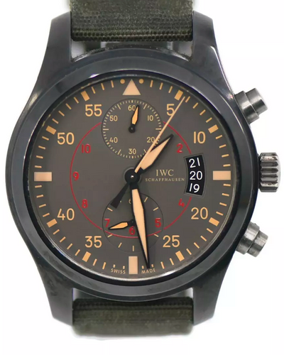 2013 IWC Schaffhausen Pilot Top Gun Miramar S.E. 46MM Grey Dial Textile Strap (IW388002)