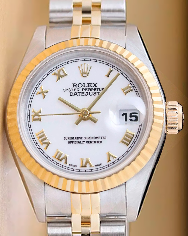 Rolex Lady-Datejust 26MM White Dial Two-Tone Jubilee Bracelet (79173)
